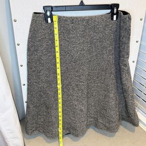 Gap Wool Blend Flare Mini Skirt Women’s Lined Gray Neutral Up to 34 Waist